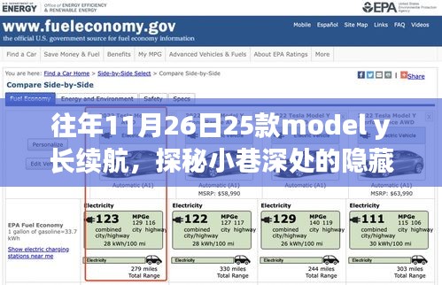 探秘小巷深处的独特Model Y长续航专卖店，往年11月26日热门车型一览