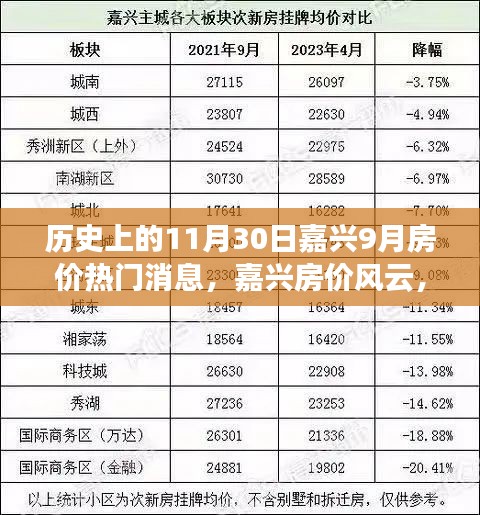 揭秘历史上的九月嘉兴房价变迁与影响，热门消息风云再现的嘉兴房价揭秘日（11月30日特辑）