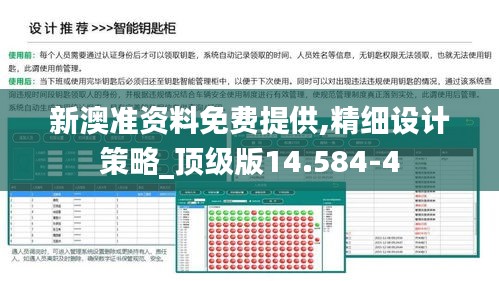 新澳准资料免费提供,精细设计策略_顶级版14.584-4
