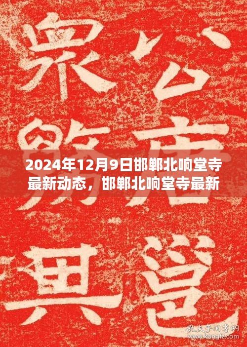 邯郸北响堂寺最新动态报道，探寻千年古寺新篇章（2024年12月9日）