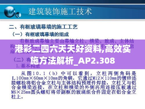 港彩二四六天天好资料,高效实施方法解析_AP2.308